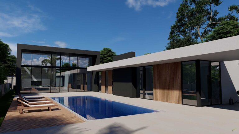 Luxury property with seamless indoor-outdoor living design